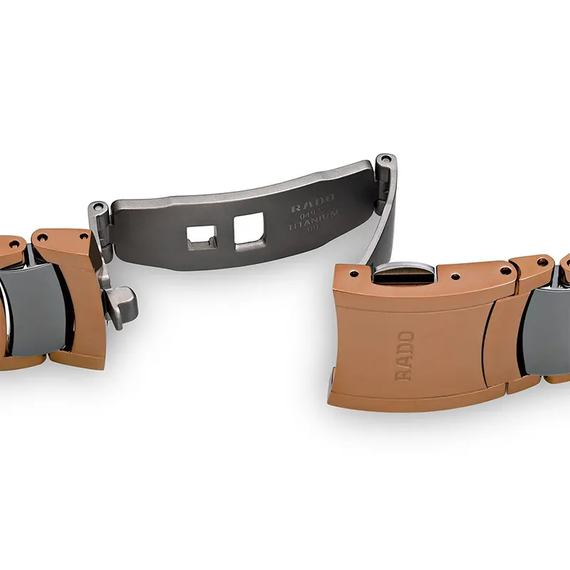 Rado Centrix White Dial Two-tone 12 Diamonds Men's Watch- R30554762